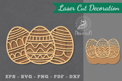 Easter Egg Laser Cut Decoration Product Image 1