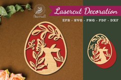 Easter Egg Laser Cut Decoration Product Image 1