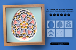 Easter Egg Mandala Shadow Box - 3D Easter Home Decor Product Image 3