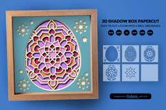 Easter Egg Mandala Shadow Box - 3D Easter Home Decor Product Image 3
