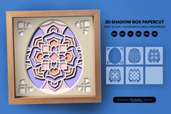 Easter Egg Mandala Shadow Box - 3D Easter Home Decor Product Image 3
