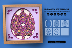 Easter Egg Mandala Shadow Box - 3D Easter Home Decor Product Image 3