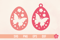 Easter Egg Ornament svg Laser Cut files  for Easter craft projects.