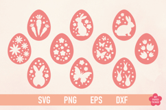 Easter Egg Ornament svg Laser Cut files  for Easter craft projects.