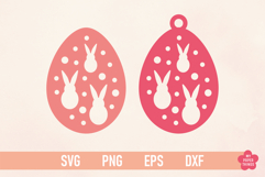 Easter Egg Ornament svg Laser Cut files  for Easter craft projects.