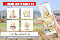 Easter Egg Painting Chick Tumbler Product Image 1