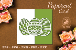 Easter Egg Papercut Card SVG Product Image 1