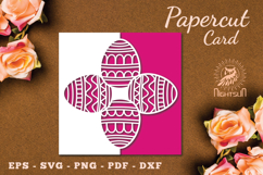 Easter Egg Papercut Card SVG Product Image 1