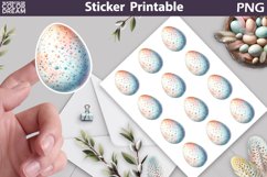 Easter Egg Sticker | Easter Sticker Printable Product Image 1