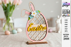 Easter Egg Shelf Sitters Laser Cut Bundle | Floral and Bunny Product Image 14