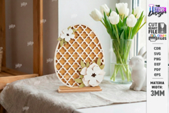 Easter Egg Shelf Sitters Laser Cut Bundle | Floral and Bunny Product Image 16