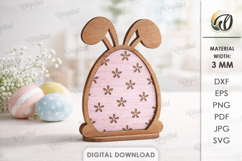 3D Easter Egg Stands Bundle Lasercut. Easter Stand Decor SVG Product Image 14