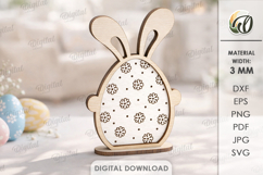 3D Easter Egg Stands Bundle Lasercut. Easter Stand Decor SVG Product Image 11