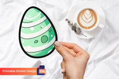 Easter Egg Sticker, Colorful Easter Egg Sticker Product Image 1