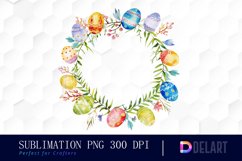 Easter Egg Wreath PNG Clipart Product Image 1