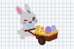 Easter eggs barrow 3D SVG Product Image 2
