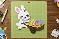 Easter eggs barrow 3D SVG Product Image 4