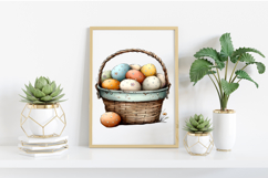 Easter Eggs Basket Clipart Product Image 2