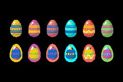 Easter eggs collection design vector Product Image 2