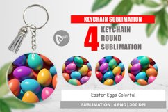Keychain Easter Eggs Colorful Product Image 1