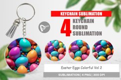 Keychain Easter Eggs Colorful Product Image 1