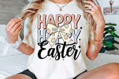 Easter Eggs Coquette Bow PNG, Happy Easter PNG, Easter PNG Product Image 2