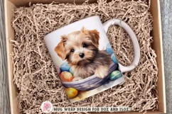  Easter Eggs Mug Wrap Sublimation Designs, 3d Mug, Easter Eggs Png