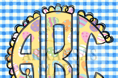 Easter Eggs Monogram, Round Scallop Full Alpha Product Image 2