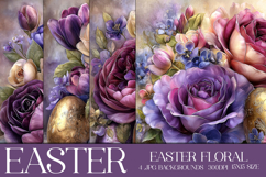 Easter Background, Easter Flowers, Spring Backgrounds, s10 Product Image 1