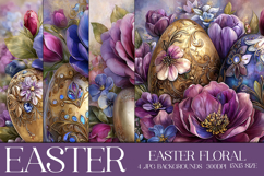 Easter Background, Easter Flowers, Spring Backgrounds, s13 Product Image 1