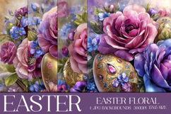 Easter Background, Easter Flowers, Spring Backgrounds, s14 Product Image 1