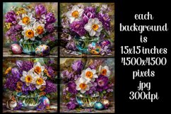 Easter Background, Easter Flowers, Spring Backgrounds, s16 Product Image 2
