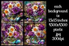 Easter Background, Easter Flowers, Spring Backgrounds, s19 Product Image 2