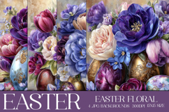 Easter Background, Easter Flowers, Spring Backgrounds, s2 Product Image 1