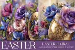 Easter Background, Easter Flowers, Spring Backgrounds, s23 Product Image 1