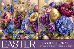 Easter Background, Easter Flowers, Spring Backgrounds, s24 Product Image 1