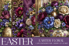 Easter Background, Easter Flowers, Spring Backgrounds, s30 Product Image 1