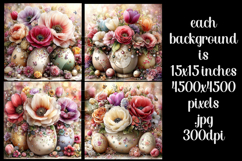 Easter Background, Easter Flowers, Spring Backgrounds, s34 Product Image 2