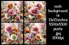 Easter Background, Easter Flowers, Spring Backgrounds, s36 Product Image 2