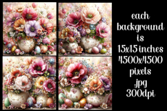 Easter Background, Easter Flowers, Spring Backgrounds, s38 Product Image 2