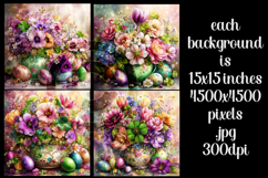 Easter Background, Easter Flowers, Spring Backgrounds, s39 Product Image 2