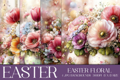 Easter Background, Easter Flowers, Spring Backgrounds, s43 Product Image 1
