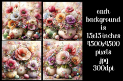 Easter Background, Easter Flowers, Spring Backgrounds, s43 Product Image 2