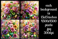 Easter Background, Easter Flowers, Spring Backgrounds, s44 Product Image 2