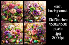 Easter Background, Easter Flowers, Spring Backgrounds, s46 Product Image 2
