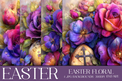 Easter Background, Easter Flowers, Christian Backgrounds, s5 Product Image 1