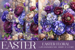 Easter Background, Easter Flowers, Spring Backgrounds, s51 Product Image 1