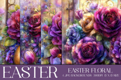 Easter Background, Easter Flowers, Spring Backgrounds, s56 Product Image 1