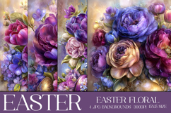 Easter Background, Easter Flowers, Spring Backgrounds, s6 Product Image 1