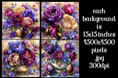 Easter Background, Easter Flowers, Spring Backgrounds, s6 Product Image 2